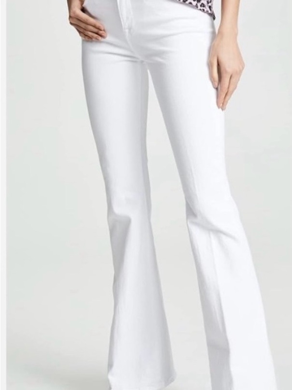 FRAME Denim White Le High Flare Jeans - Women's